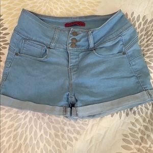 3 button Jean Shorts